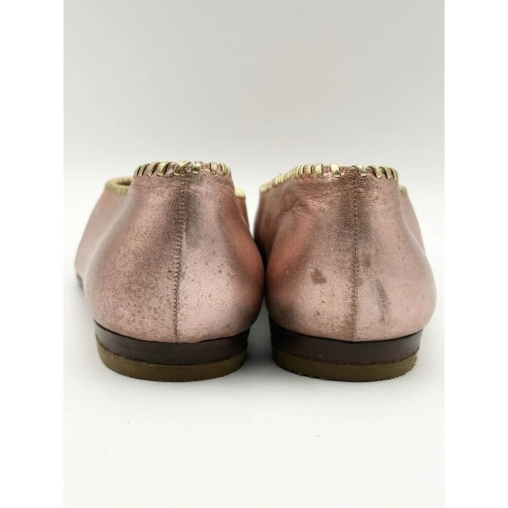 CHANEL pink metallic